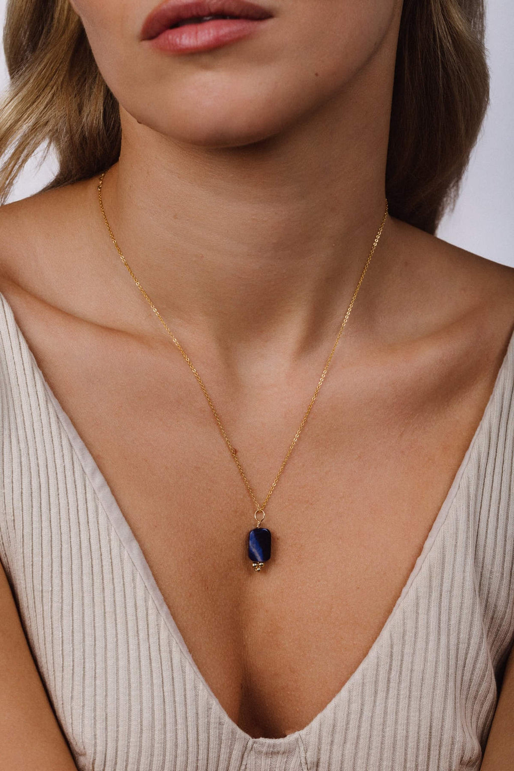 Grand pendentif Grelot - Sodalite