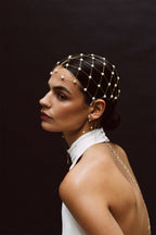 Toison Dorée head jewelry - Cultured pearls