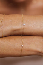 Bracelet chaîne Oriana - Or 750‰ Diamant blanc