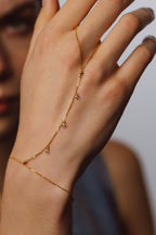 Sofia hand jewel - 750‰ gold White diamond