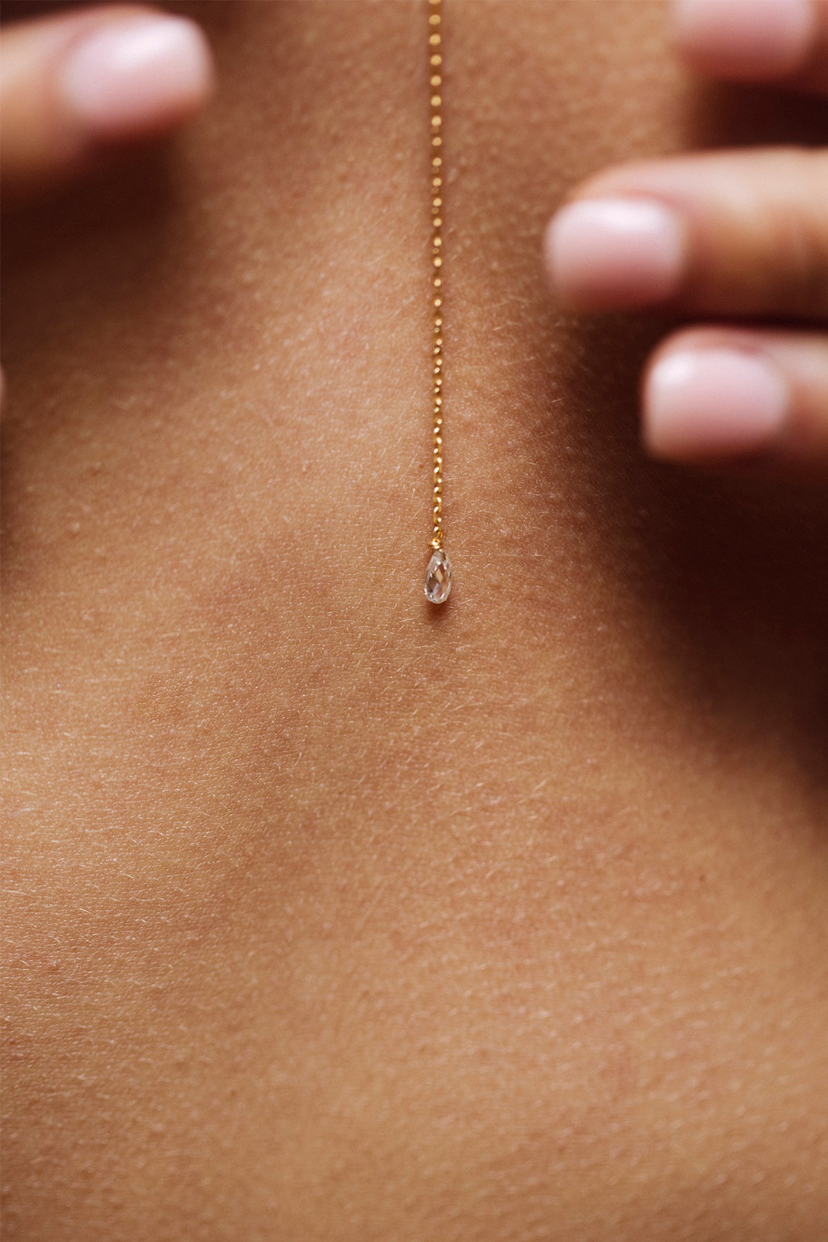 Vice-Versa Adjustable Necklace - 750‰ Gold White Diamond
