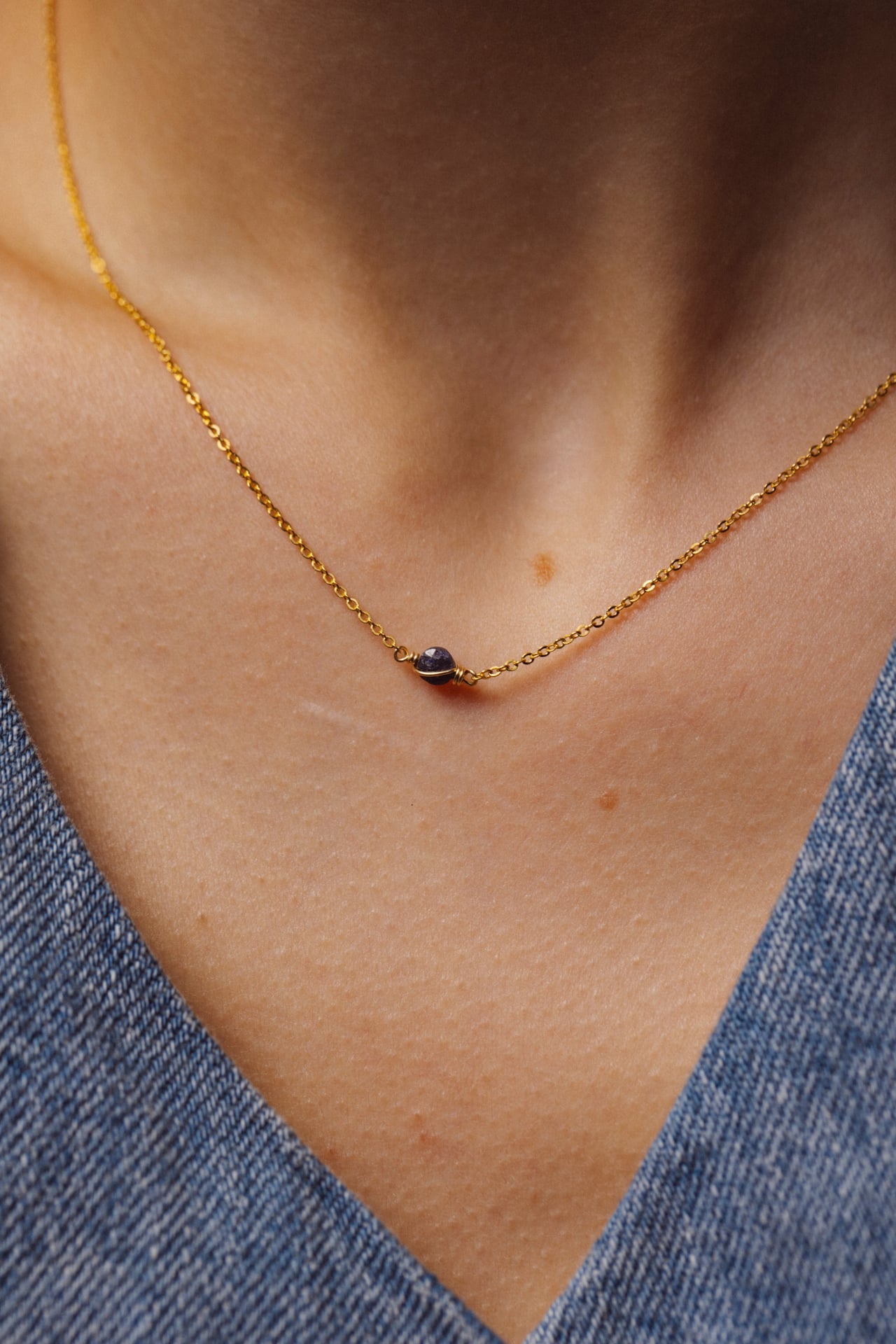 Collier Stella - Saphir