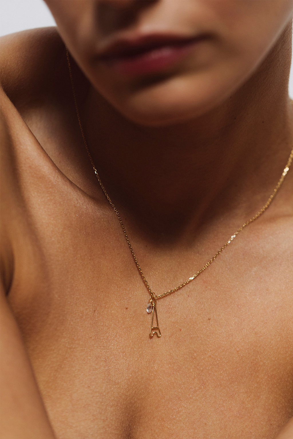 Mia Pendant - 18k Gold - White Diamond