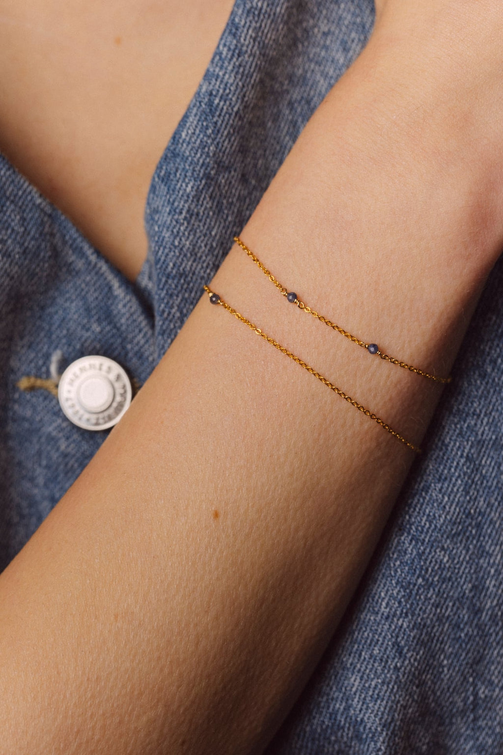 Bracelet-collier Satellite - Saphir