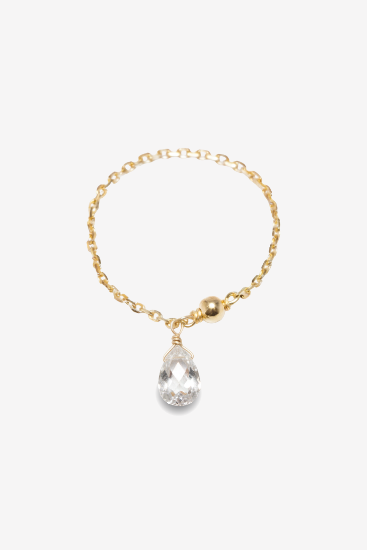 Mia Ring – 750‰ Gold – White Sapphire