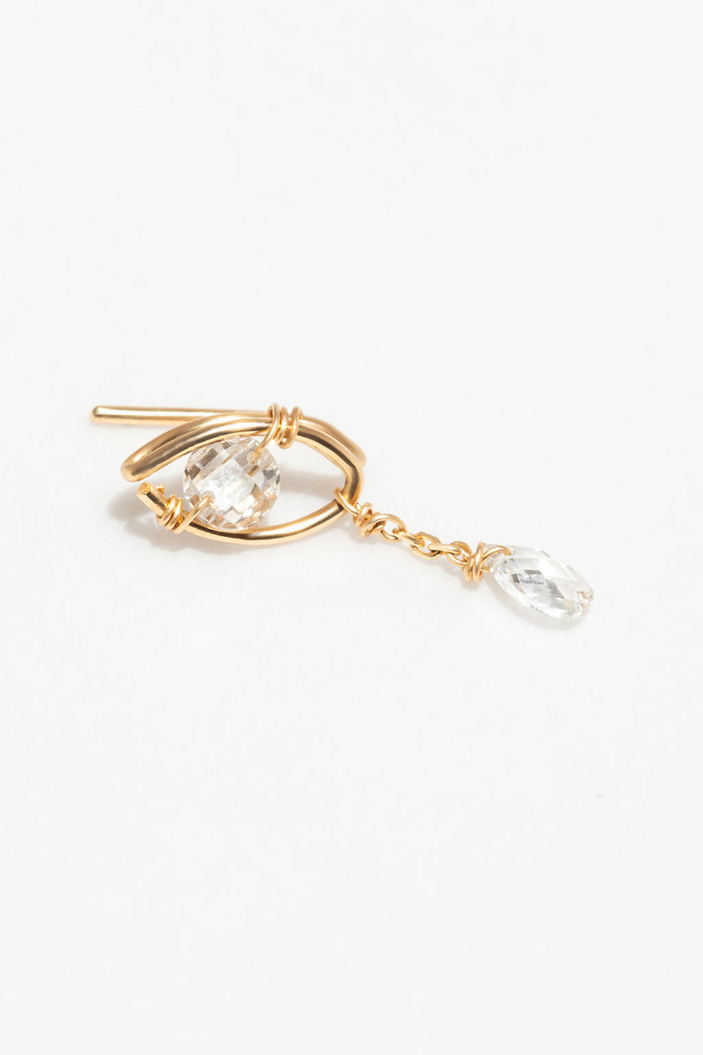 Climber pampille Kamsa - Or 750‰ Diamant blanc