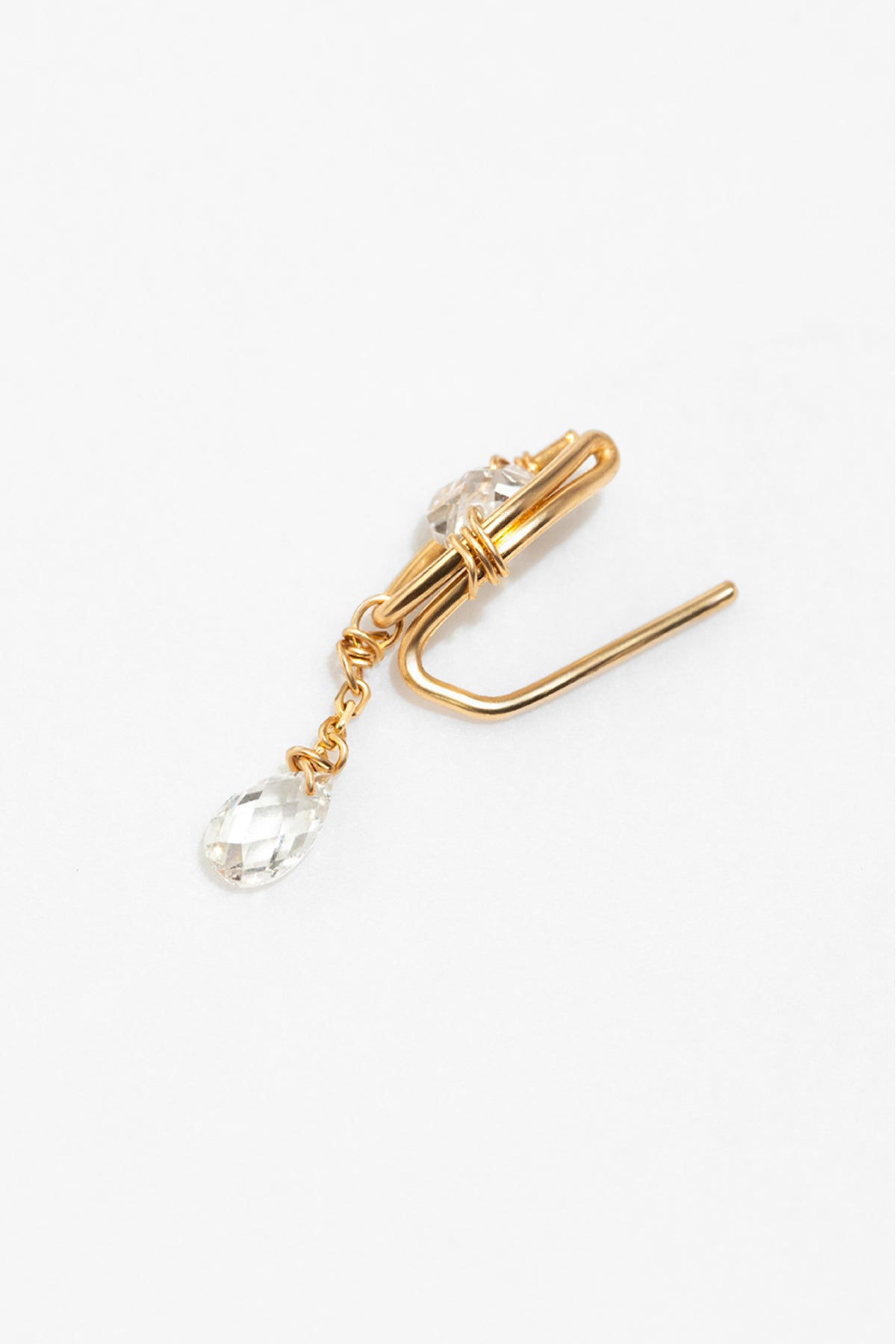 Climber pampille Kamsa - Or 750‰ Diamant blanc