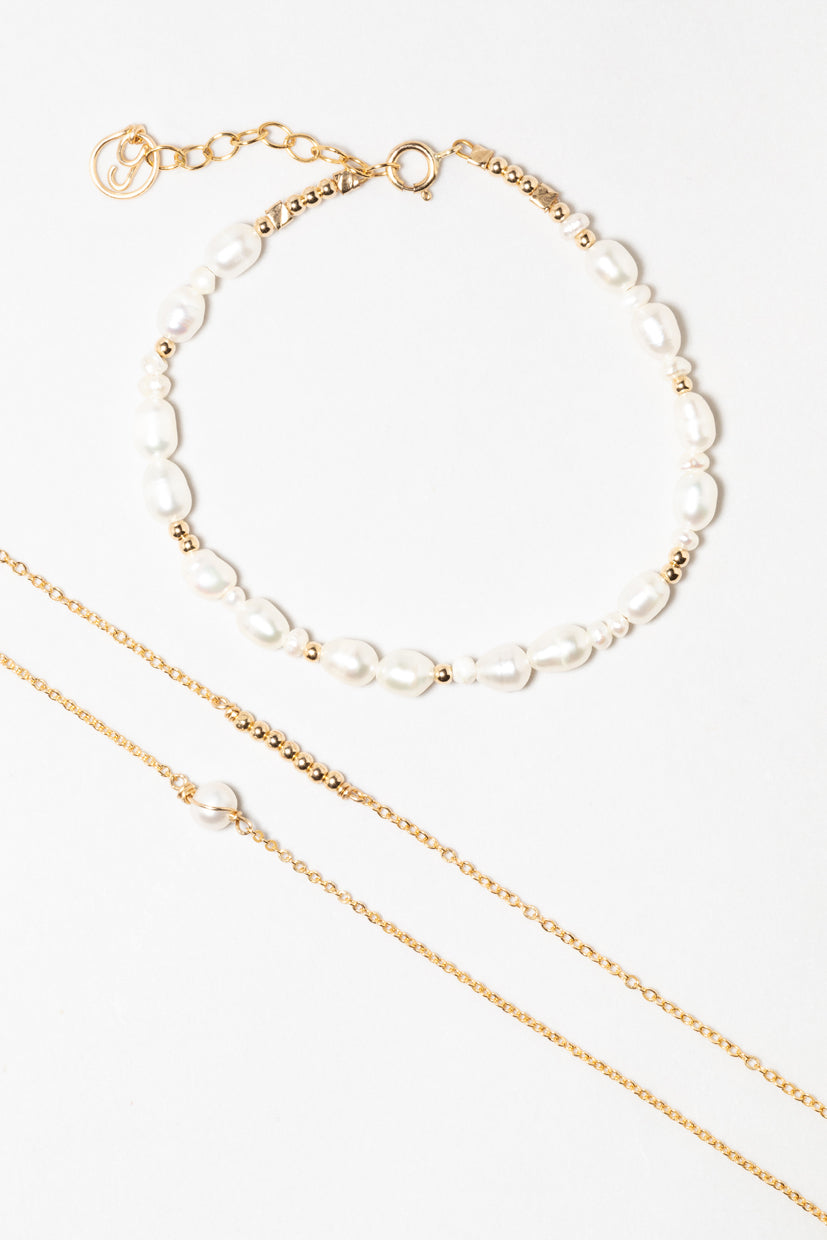 Coffret trio bracelets - Perle de culture