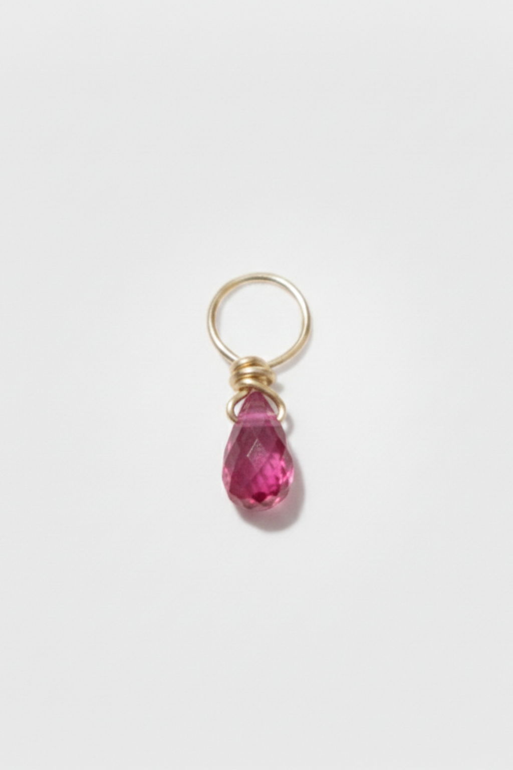 Pendentif Mia - Or 750‰ - Saphir rose foncé