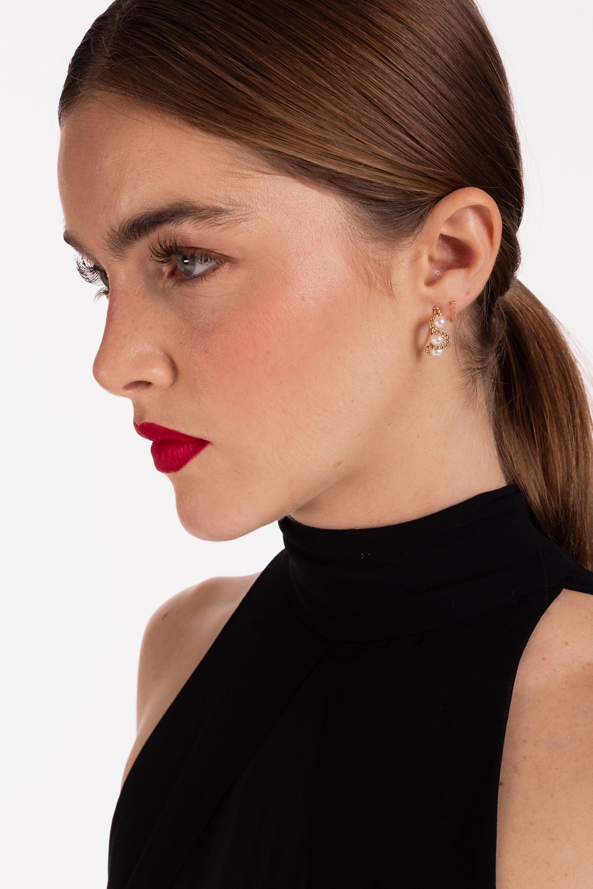 Mira Creoles - Cultured Pearl