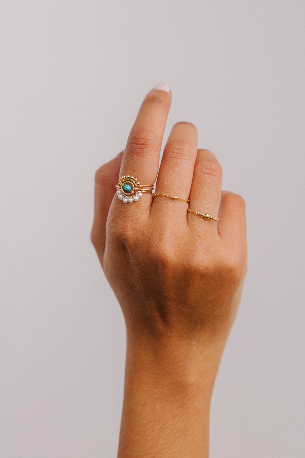 Lucky chain ring