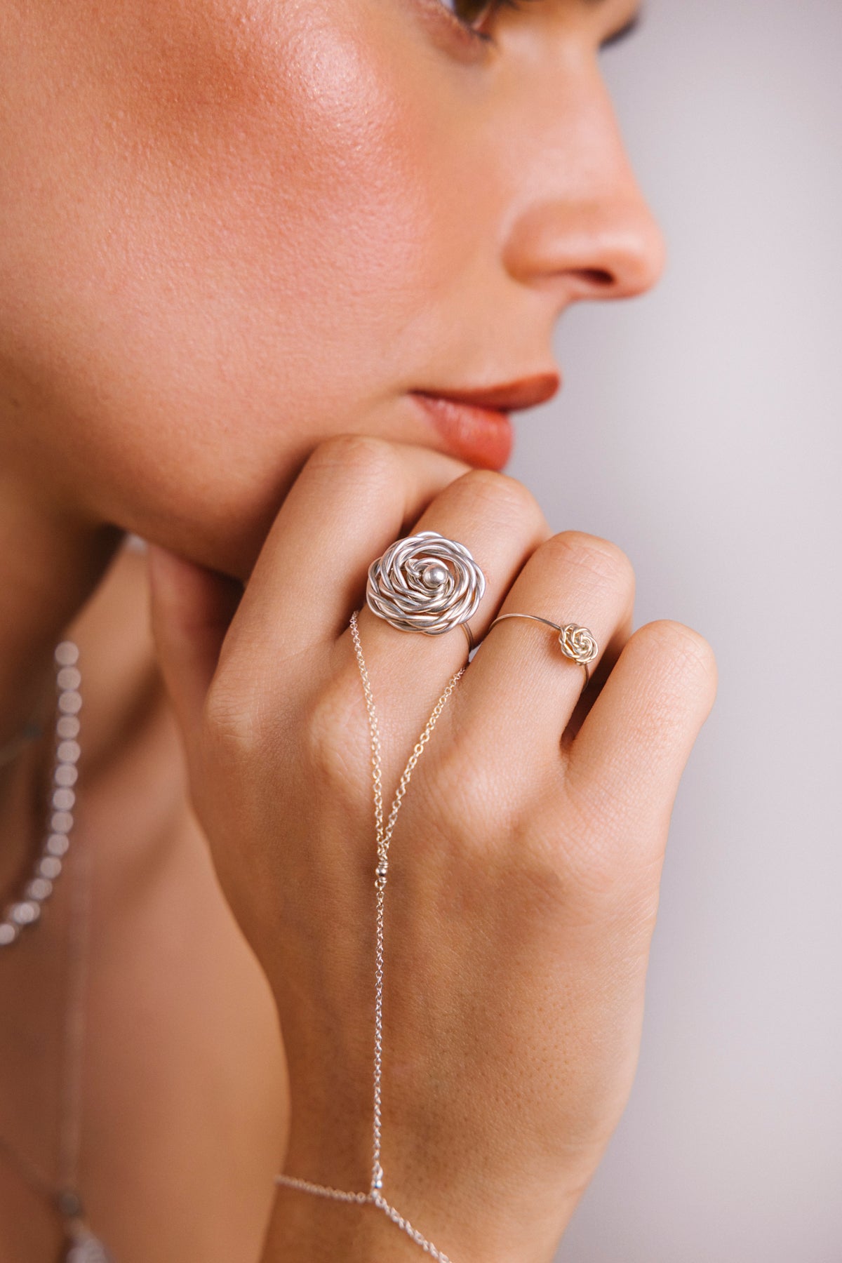 Maxi Rosa Ring - Silver