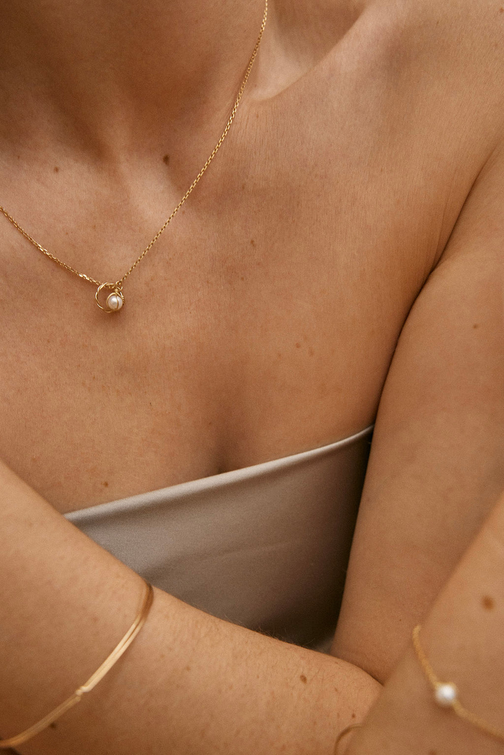 Pendentif anneau Torsade - Or 750‰