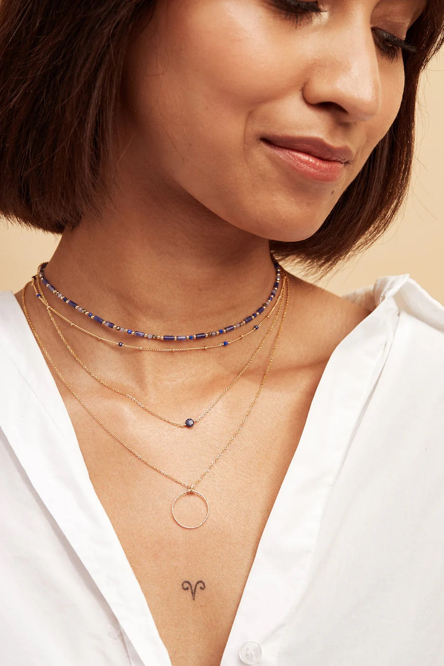 Collier Stella - Saphir