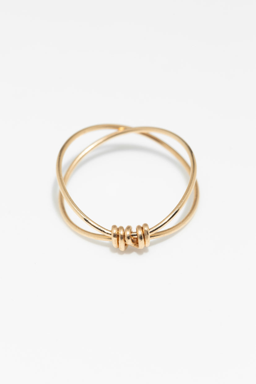 Bague Ananta croisée - Or 750‰