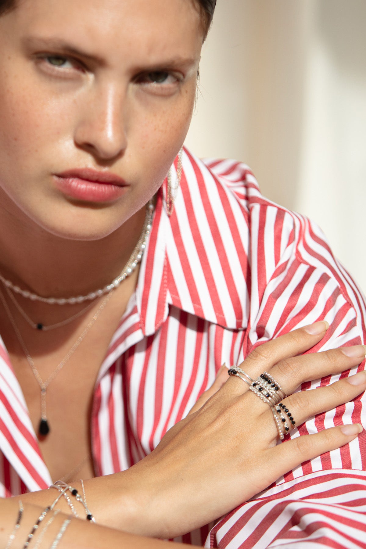 Bague Pavé - Spinelle - Argent