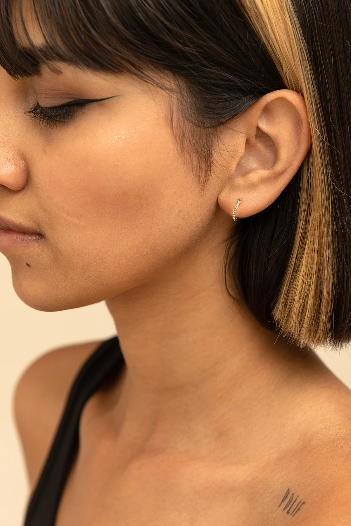 Boucles d'oreilles chaînette Essentiel - Argent