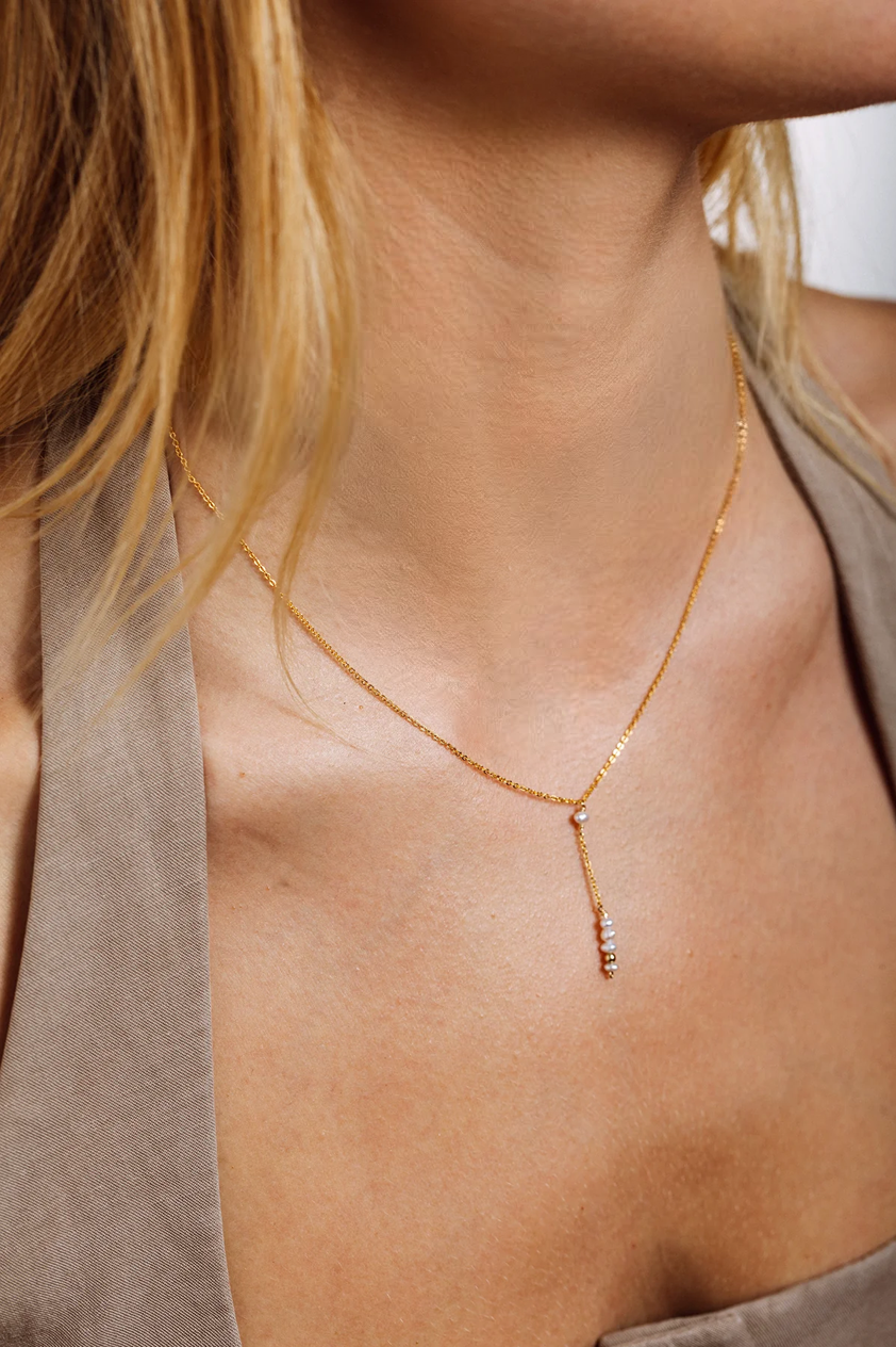 Théa long necklace - Cultured pearl