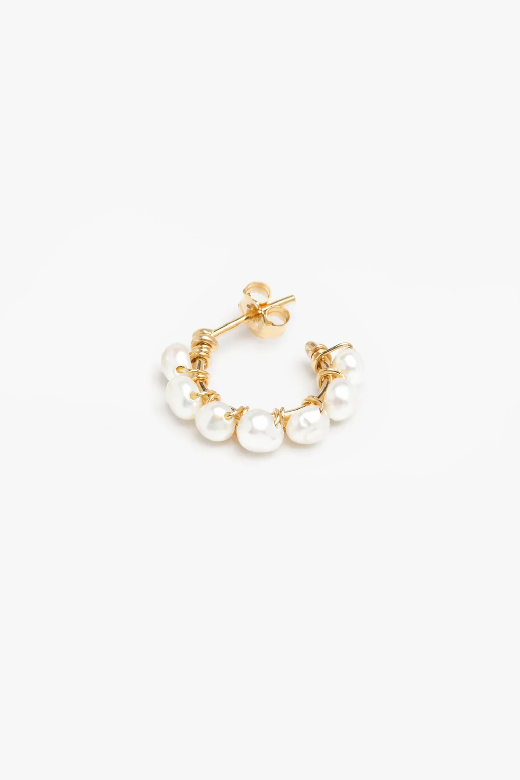 Créoles Bouton - Cultured pearls