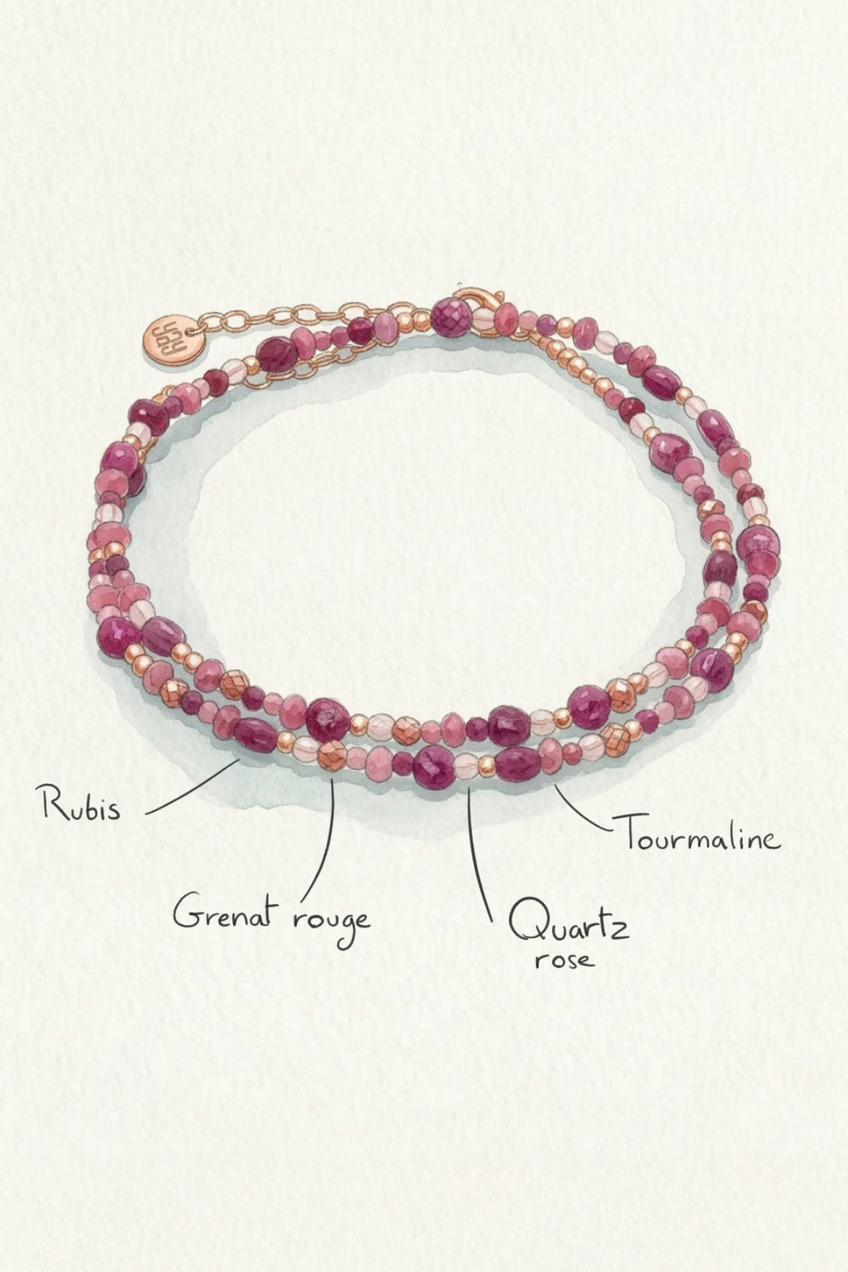 Collier Vénus - Grenadine