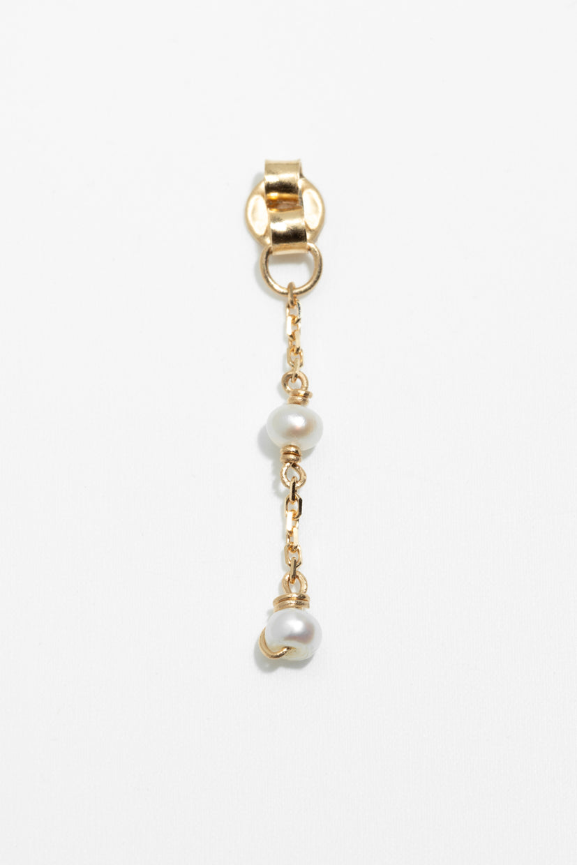 Dos de boucle d'oreille Adélie - Or 750‰ - Perle de culture