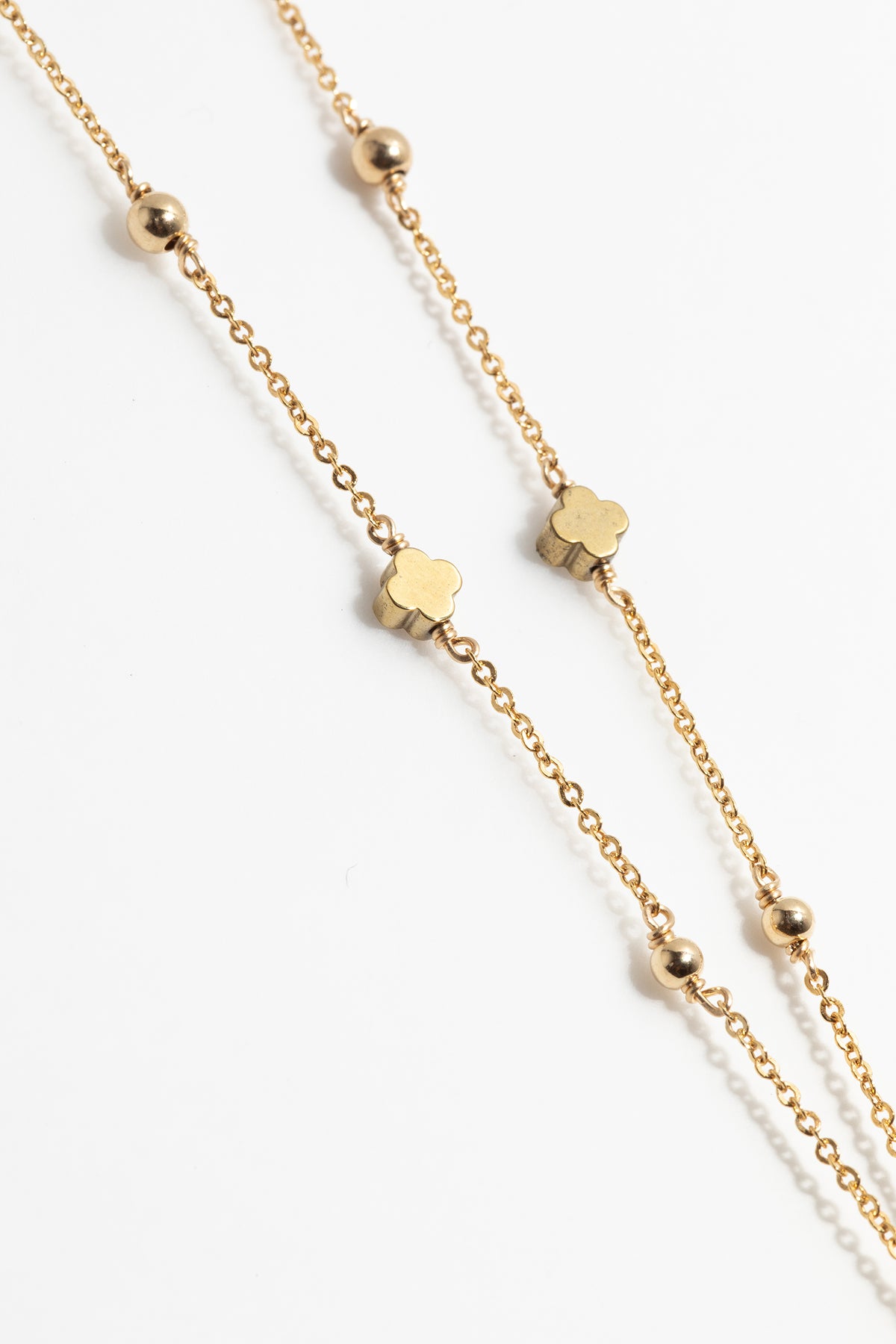 Collier Rosary Amaya - Trèfle Pyrite
