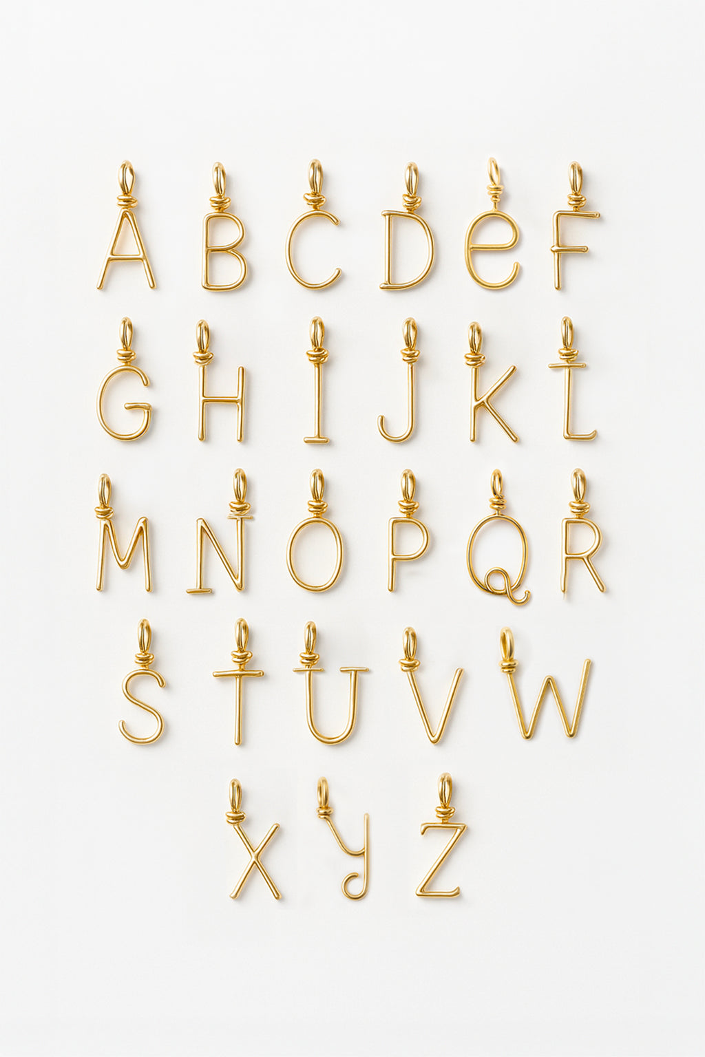 Personalized letter necklace