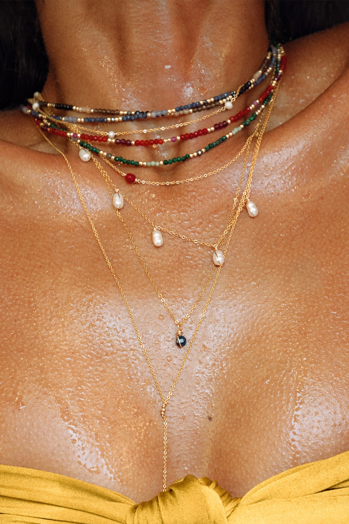 Double Queen Necklace-Bracelet - Mint