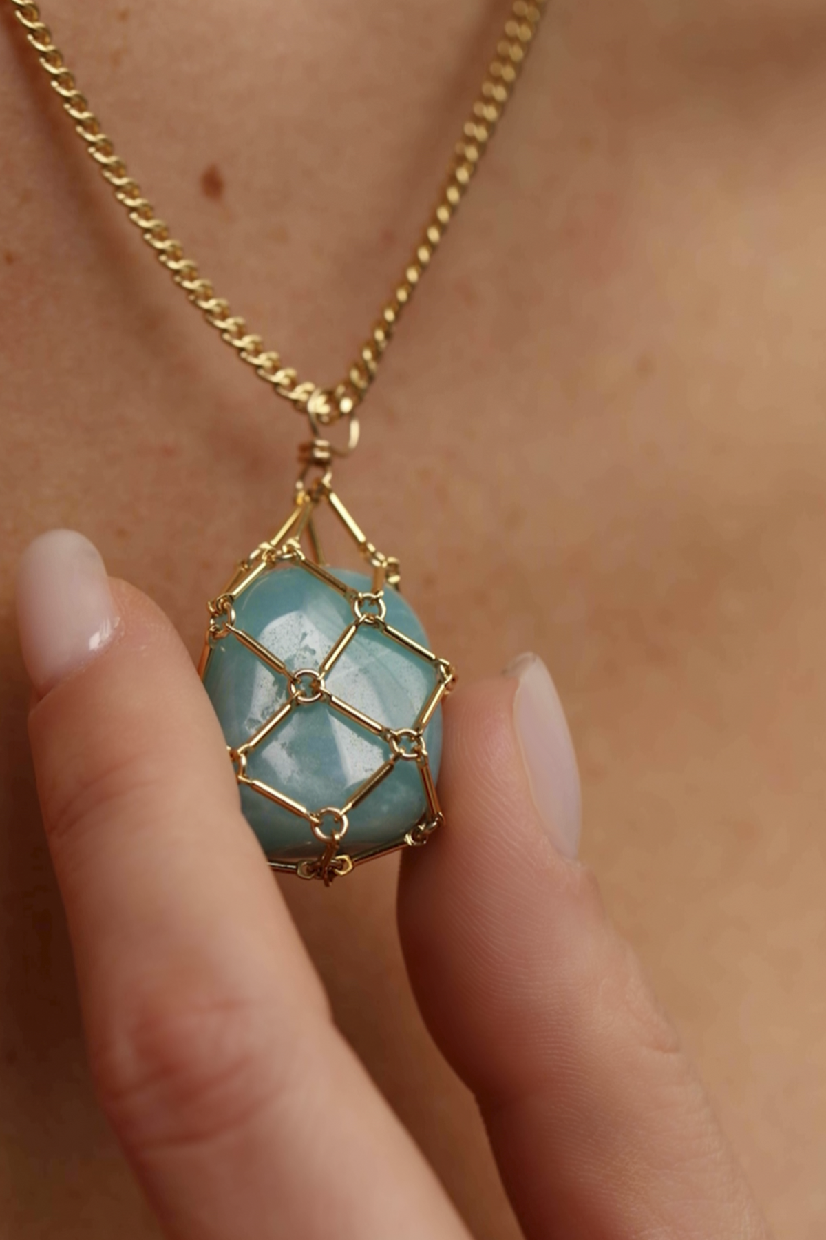 Secret Pendant - Amazonite