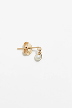 Puces Mia - Or 750‰ - Perle de culture