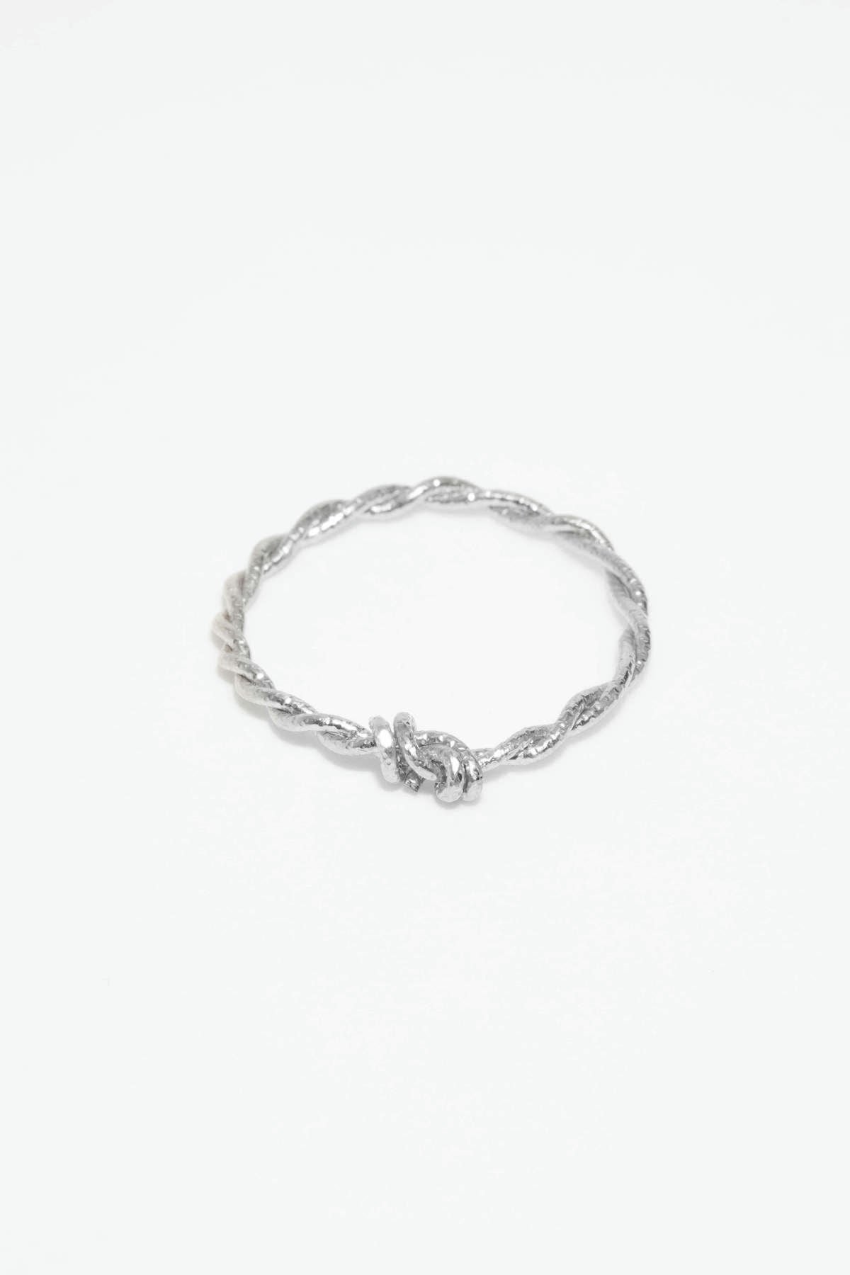 Bague torsade Scintillant - Argent