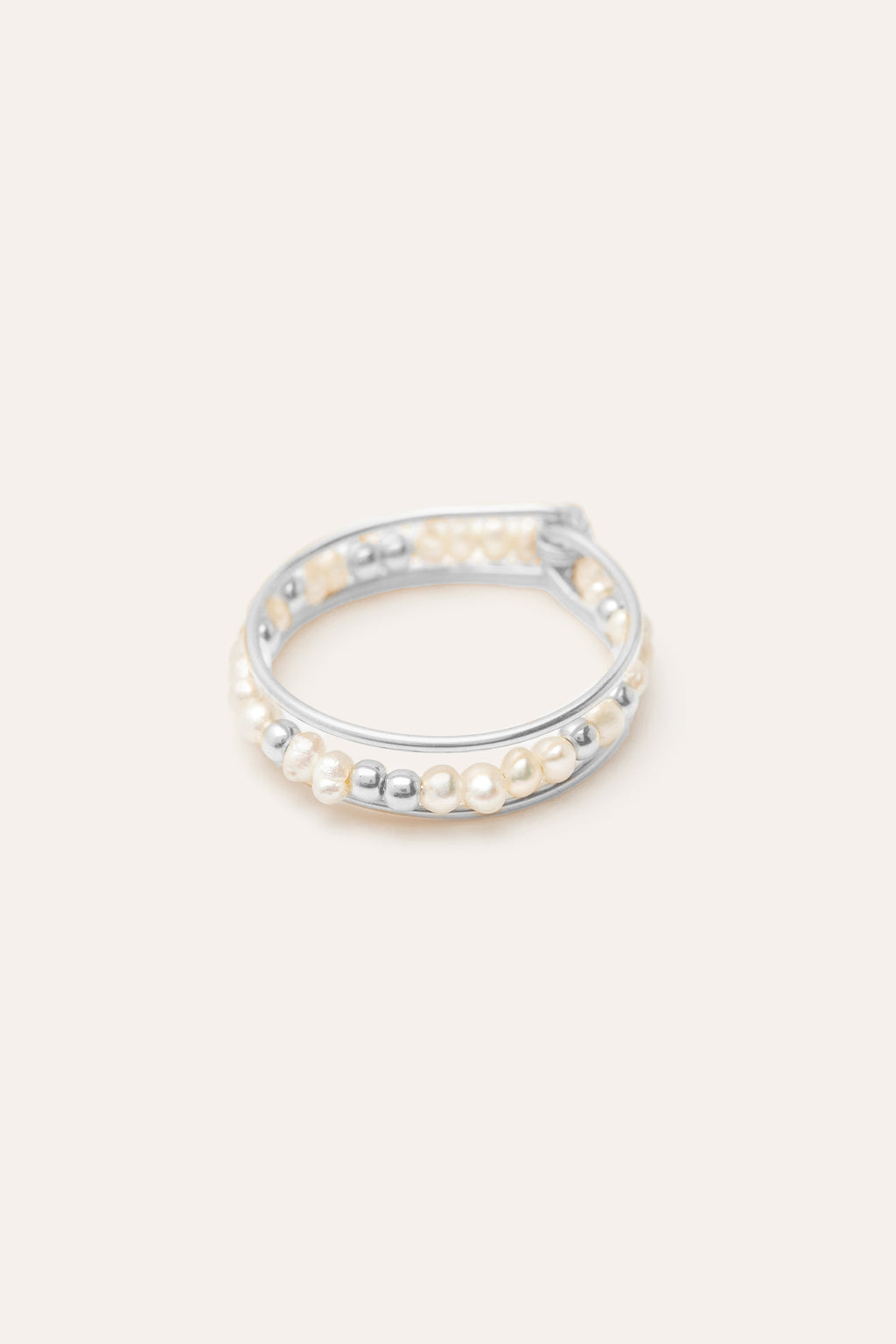 Queen Ring - Cultured Pearls - Silver