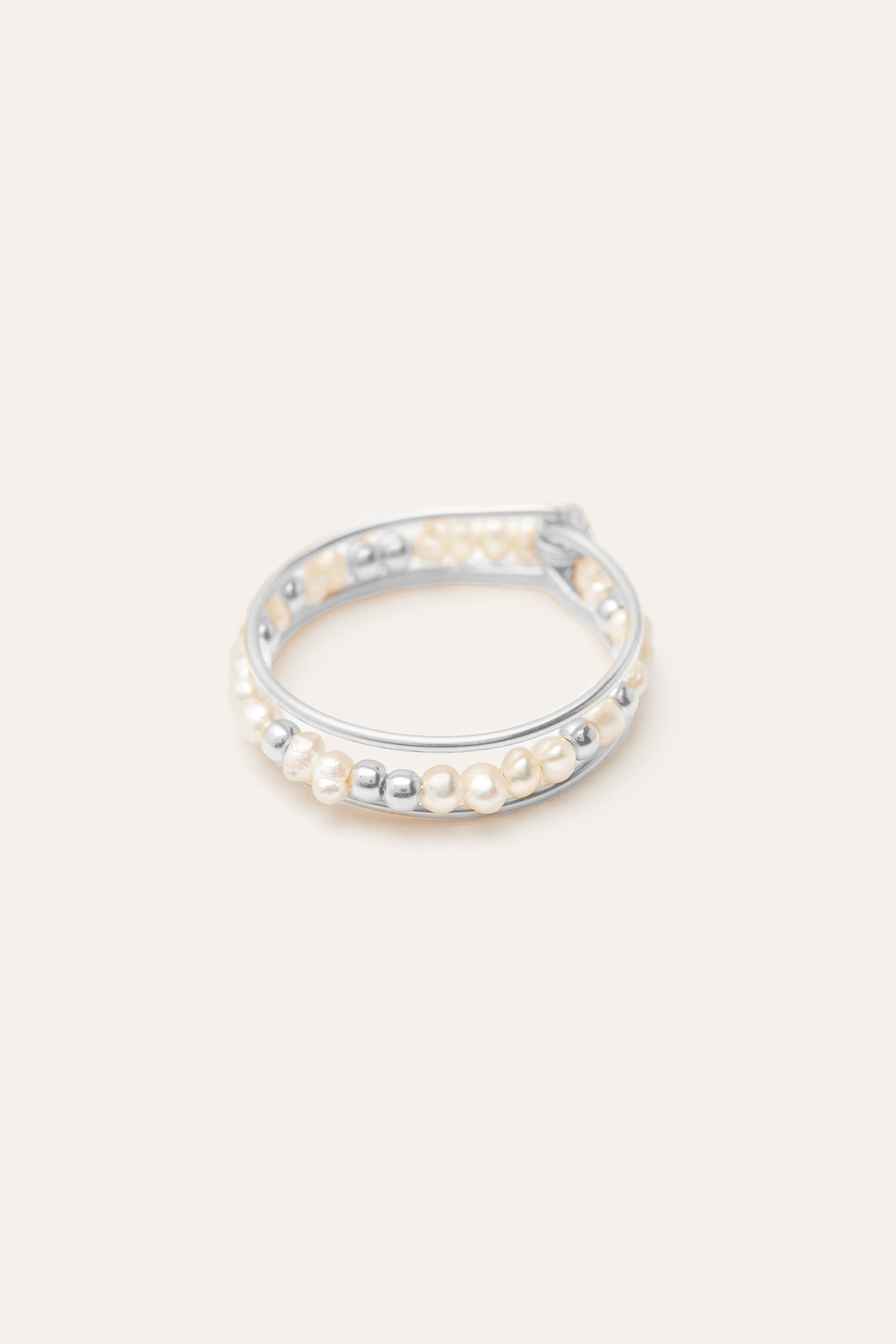 Bague Queen - Perles de culture - Argent