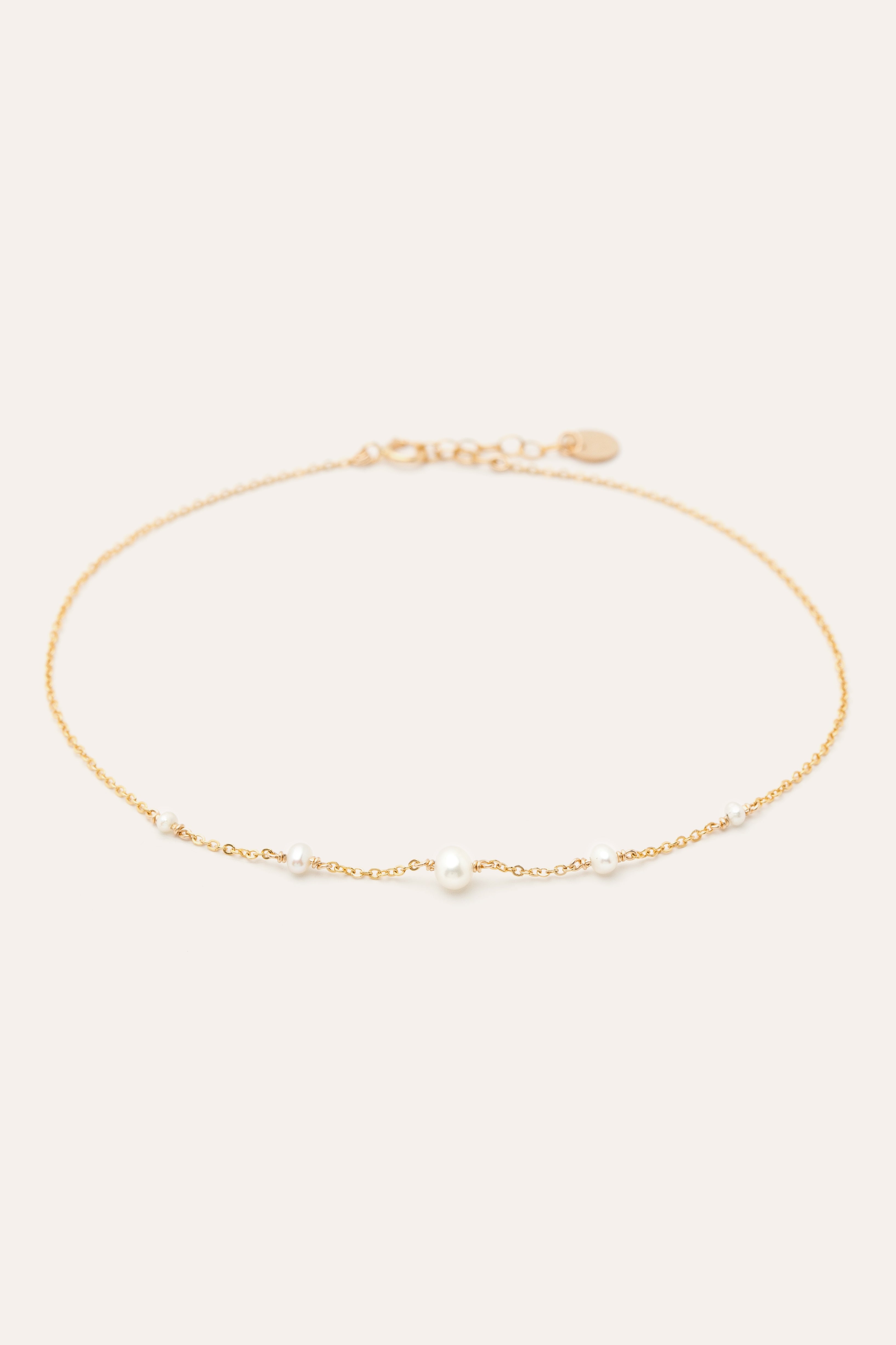 Chance ankle chain - Cultured pearls