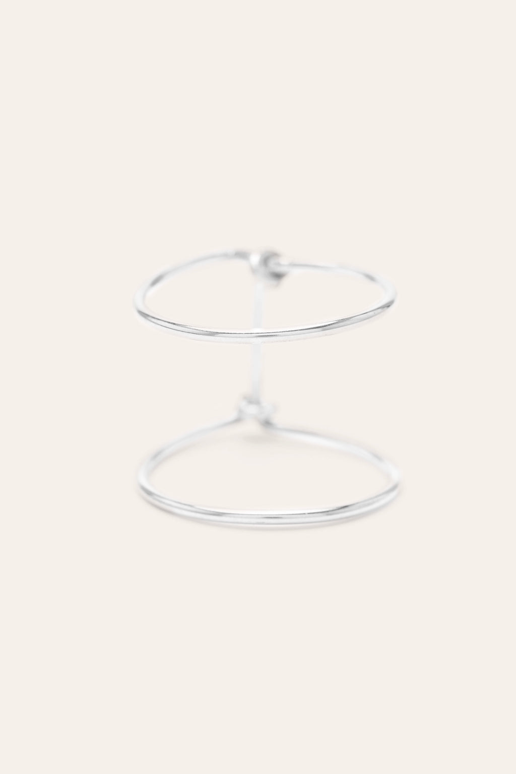Essentiel double ring - Silver