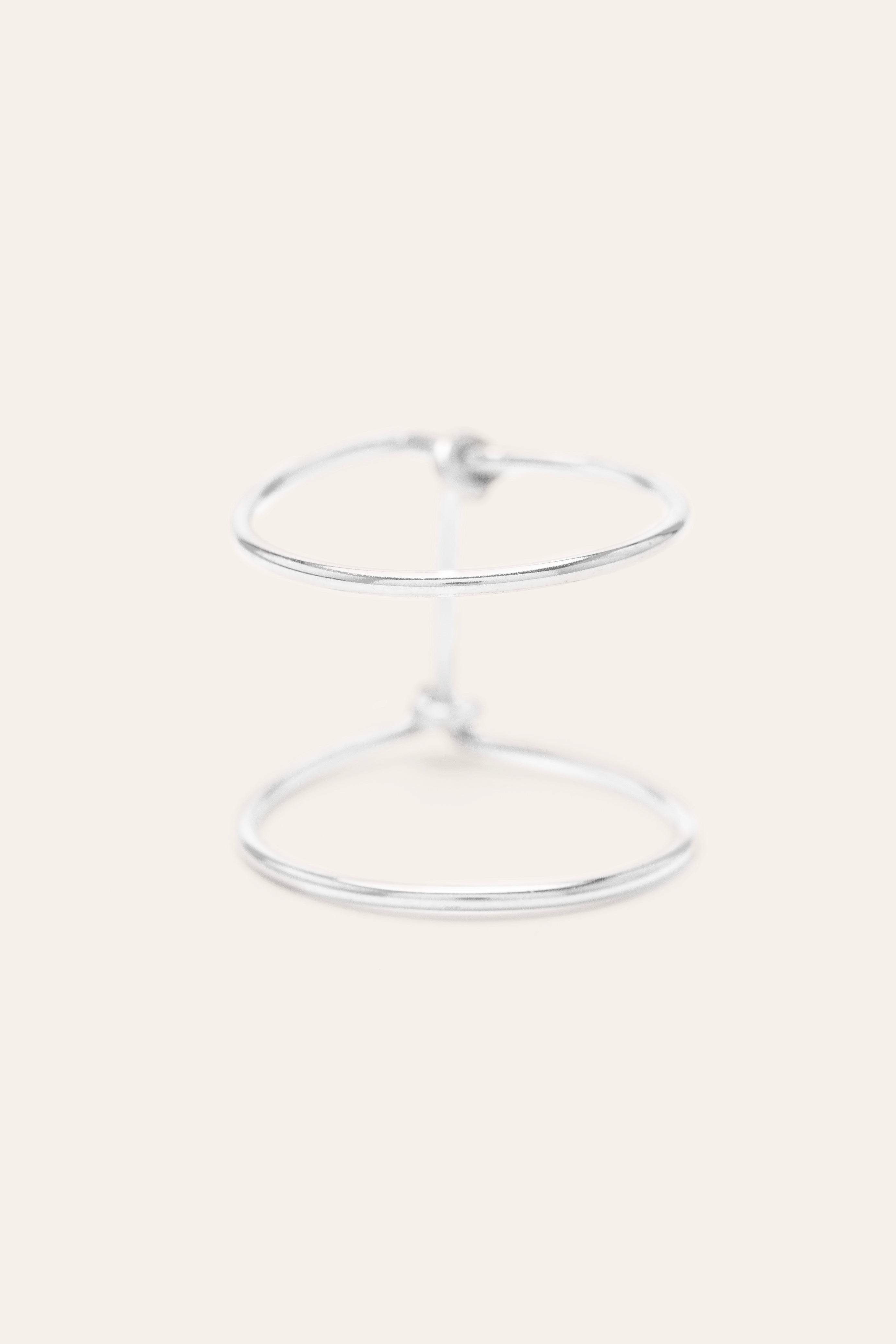 Bague Essentiel double - Argent