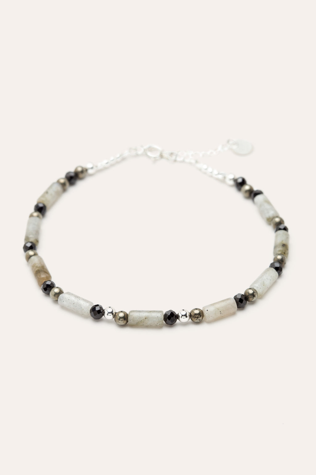 Bracelet Lamé - Pierre de Lune - Homme - Argent