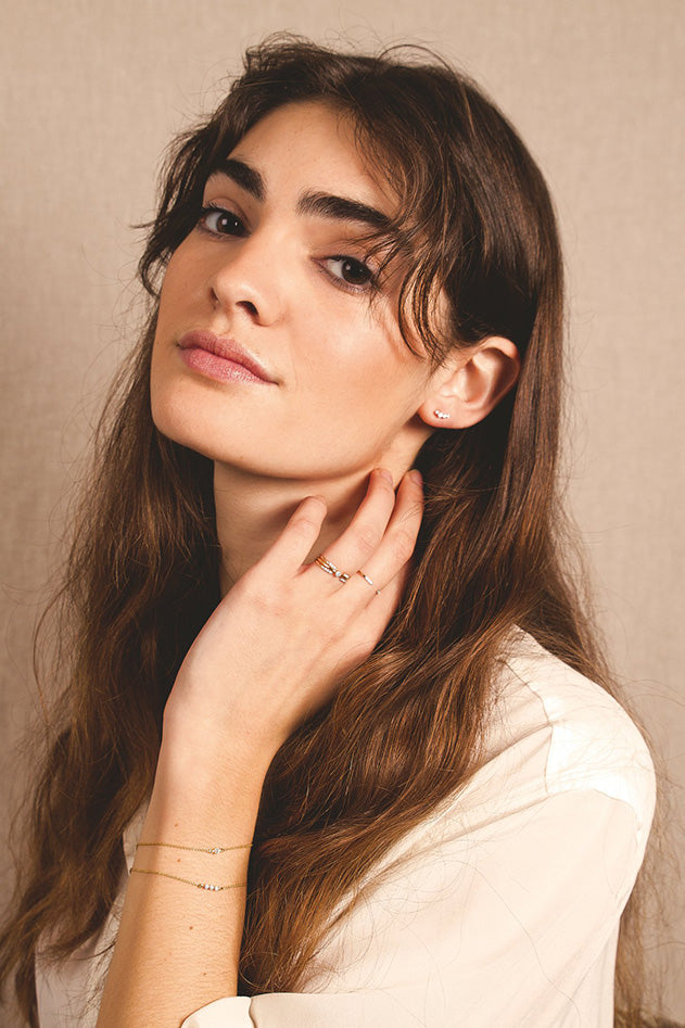 Bague solitaire en or et diamant
