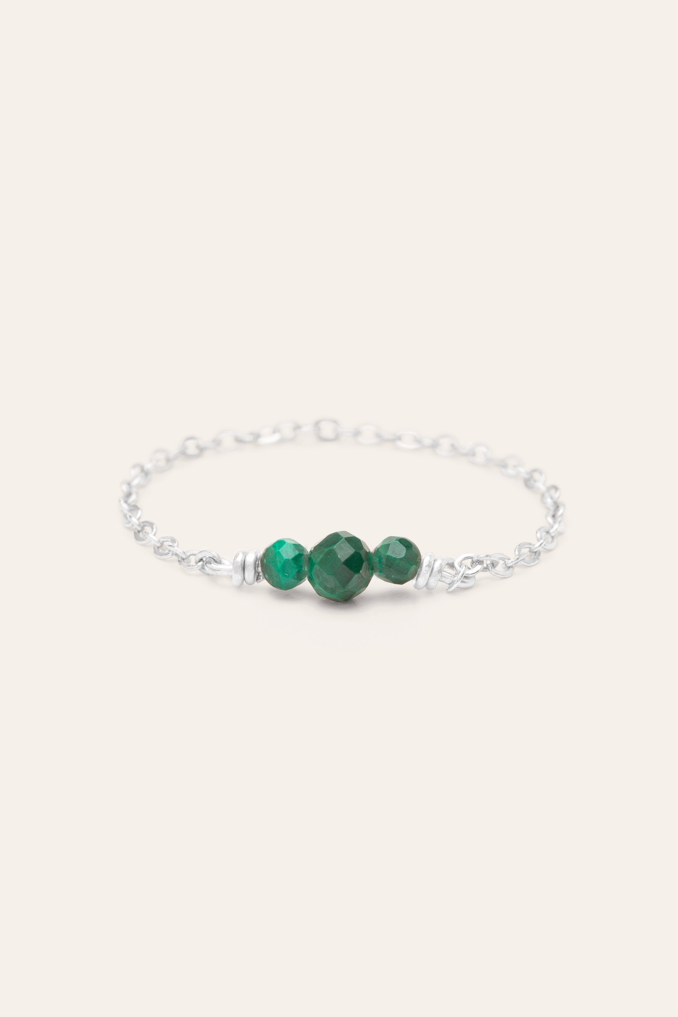 Bague chaînette Chance - Argent