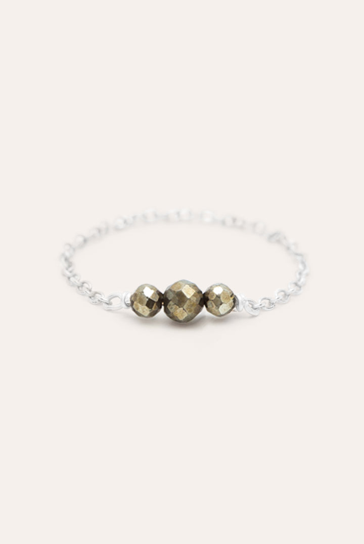 Bague chaînette Chance - Argent