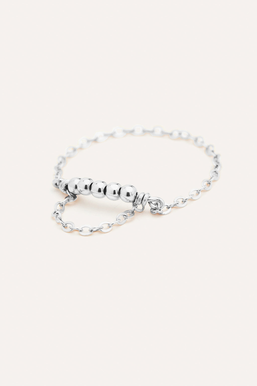 Bague chaînette - Pont de chaîne - Argent