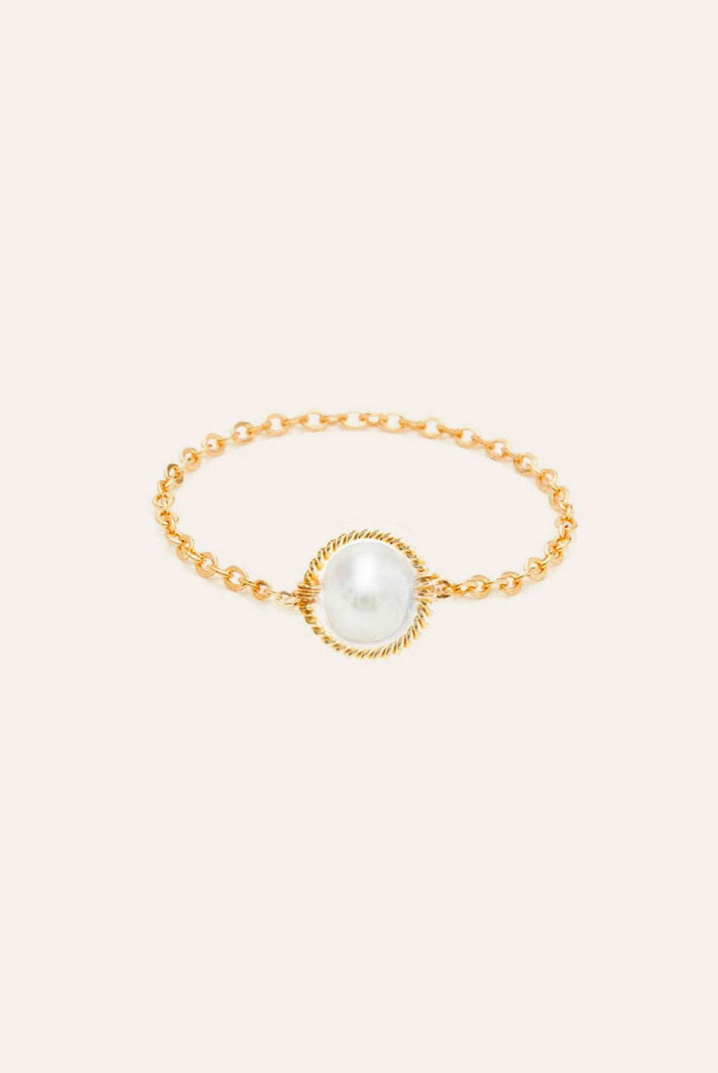 Bague chaînette Swan - Perle de culture
