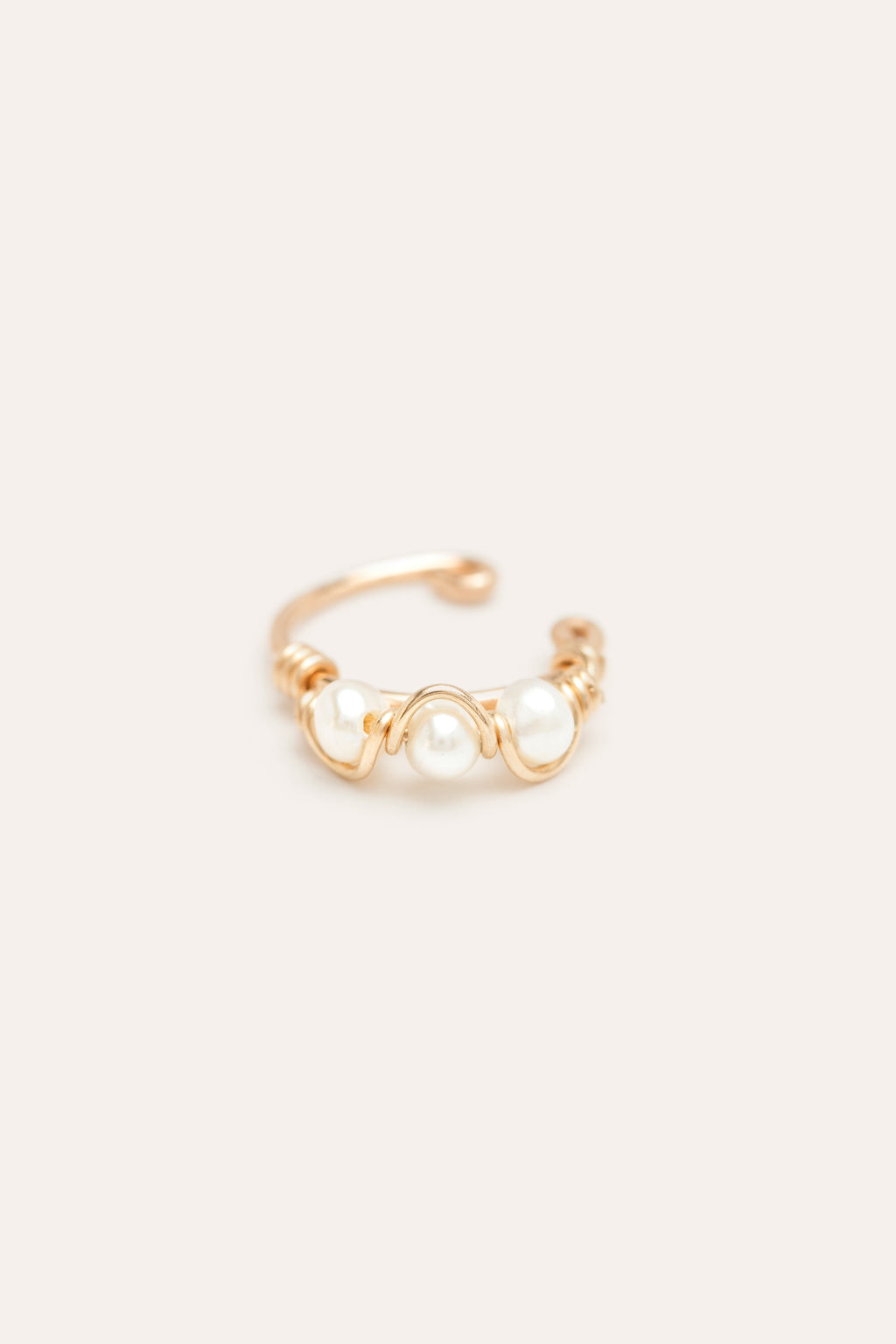 Faux piercing Vague - Perles de culture