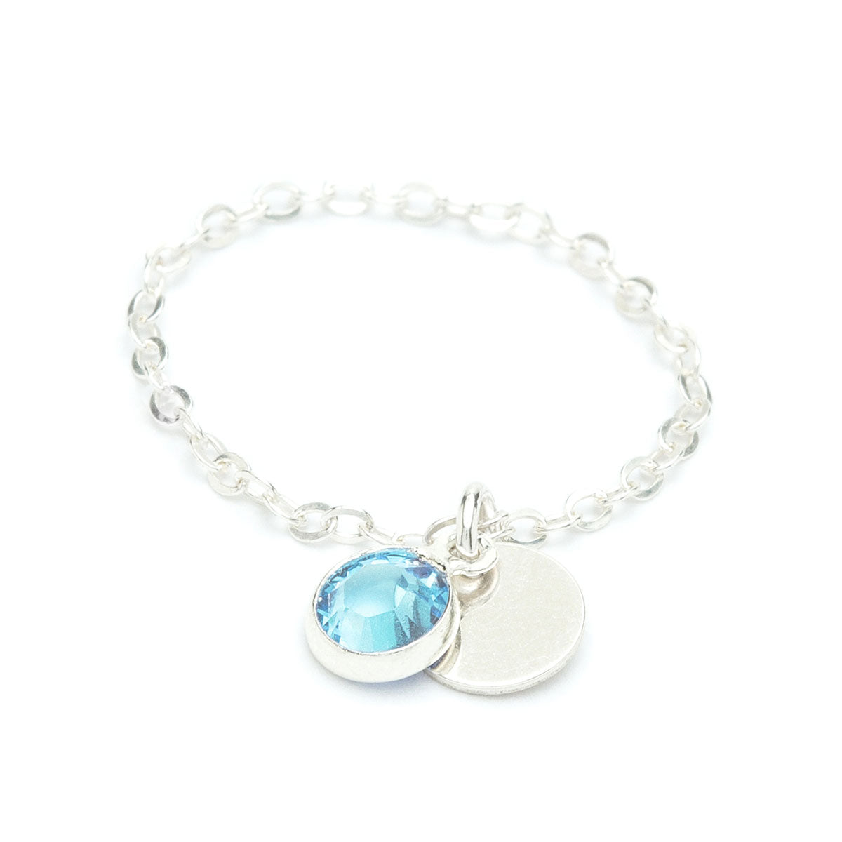 Sultane chain ring - mini swarovski crystal