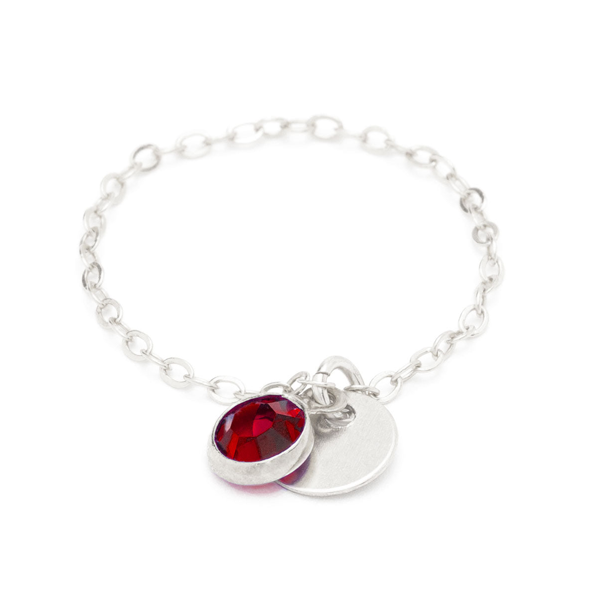 Sultane chain ring - mini swarovski crystal