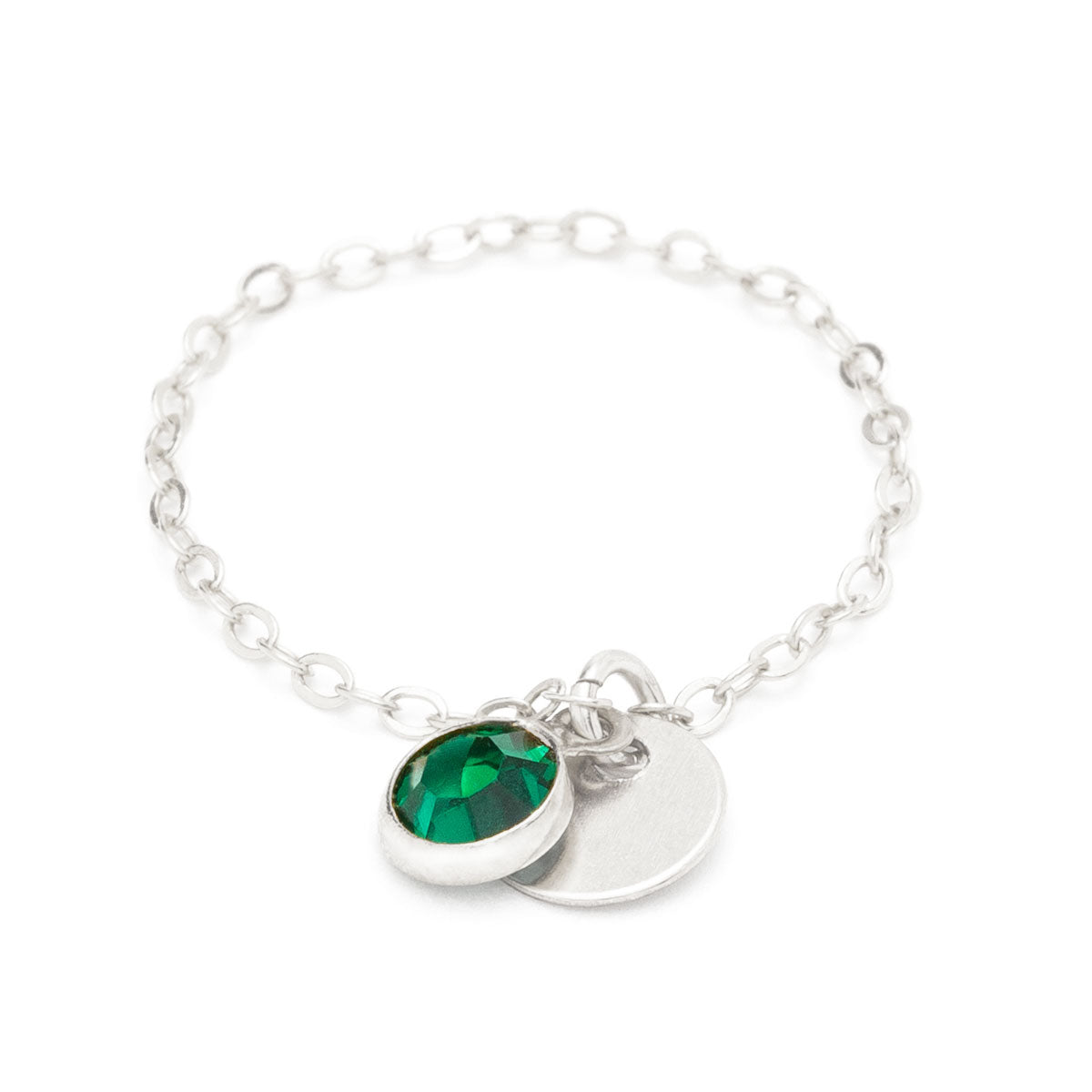 Sultane chain ring - mini swarovski crystal