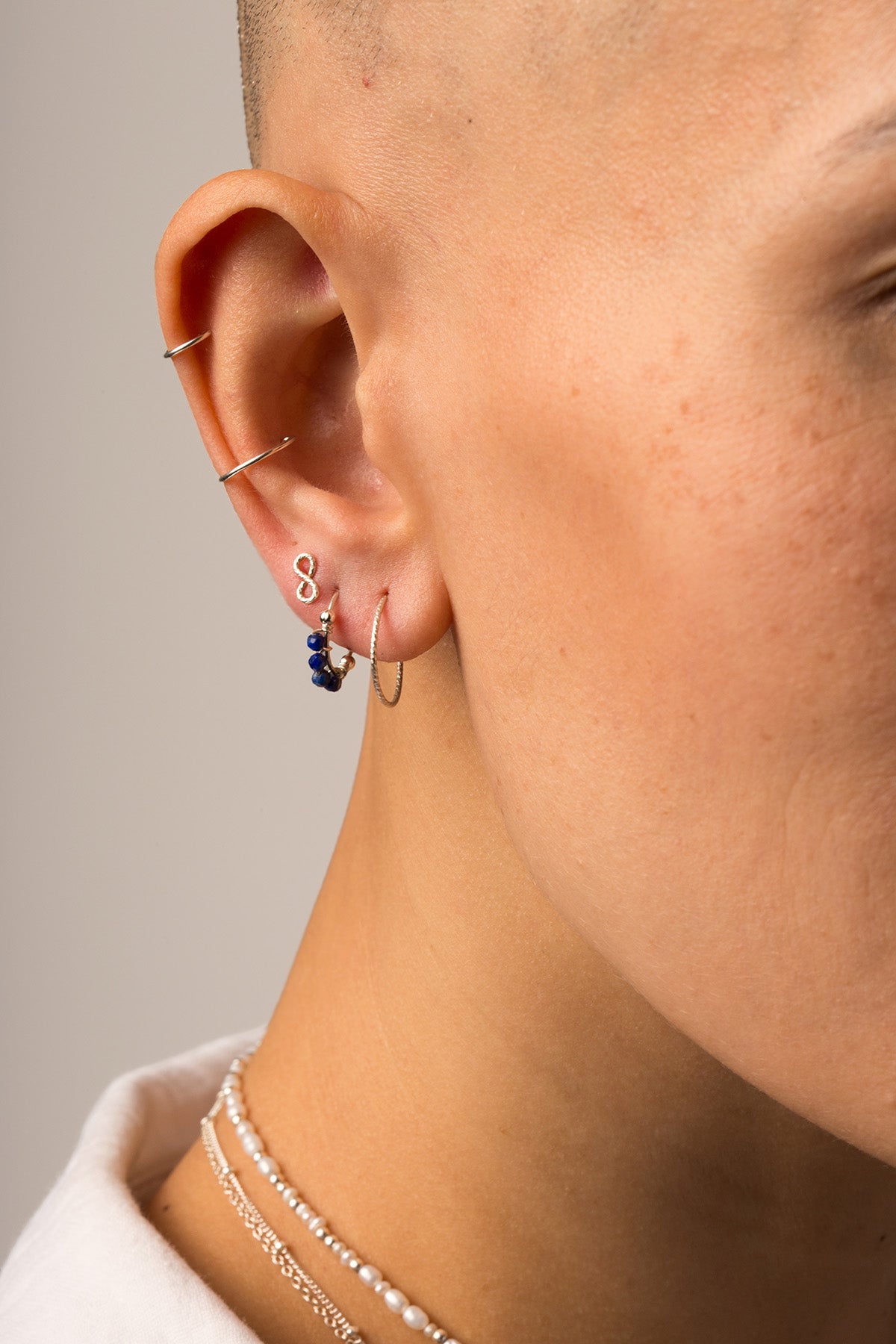 Faux piercing Hélix - Argent