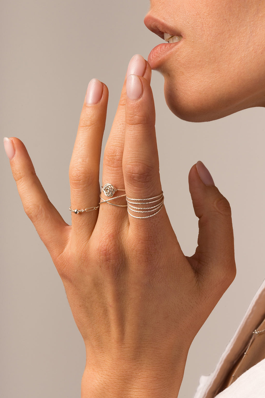 Bague multi-rangs Éclat - Argent