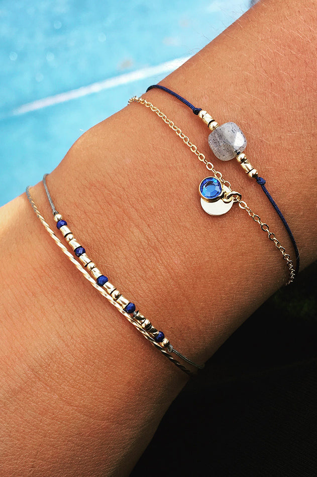 Bracelet Sultane - Cristal swarovski - Argent