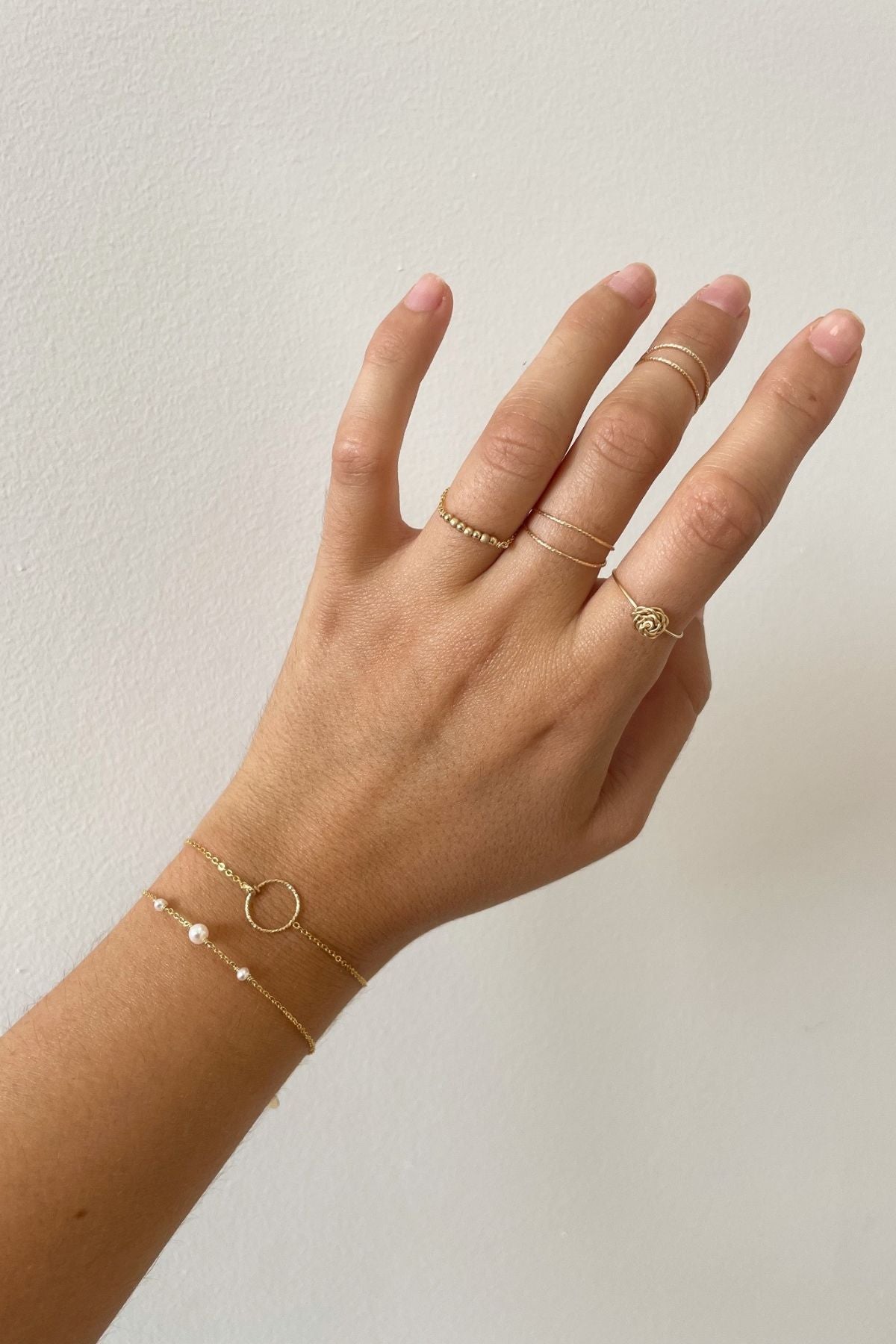 Bague double Éclat phalange